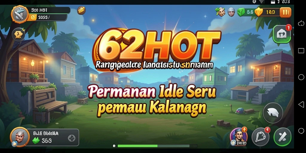Tampilan gameplay 62HOT yang menarik dan menawan.