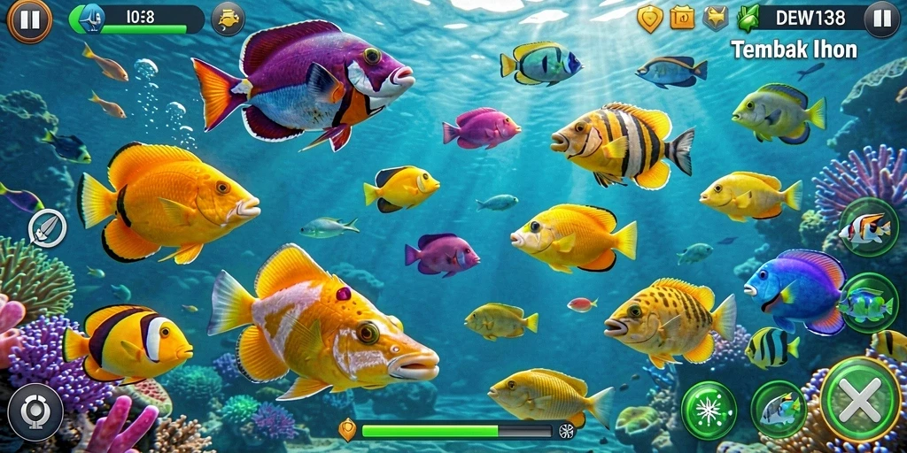 Gameplay seru Tembak Ikan di DEWI138 dengan grafis menawan.