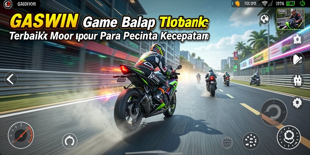 Gameplay seru balap motor di GASWIN.