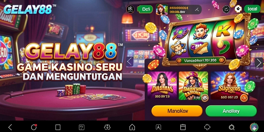 Screenshot utama menunjukkan gameplay memukau dari permainan Kasino.