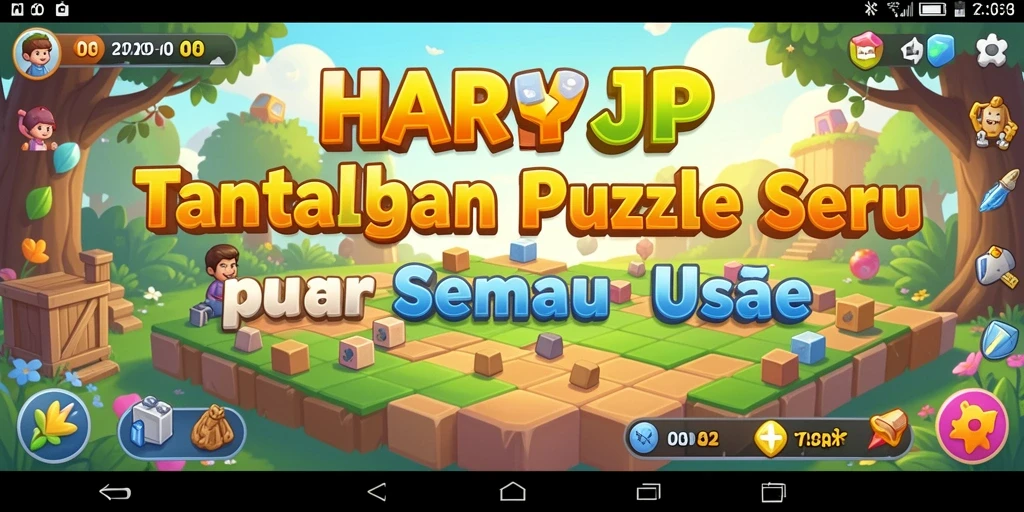 Gameplay seru HARAPJP dengan berbagai tantangan puzzle yang menarik.