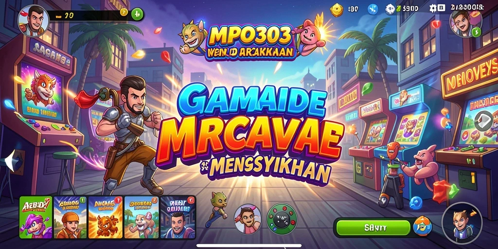 Menampilkan aksi seru dari gameplay MPO303 yang mendebarkan.