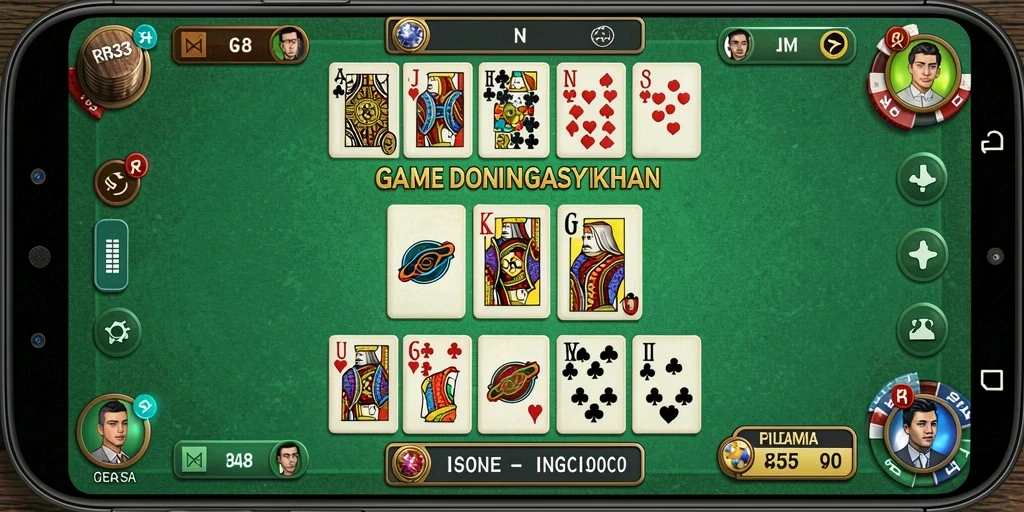 Tampilan gameplay RR33 yang seru dalam permainan Domino.
