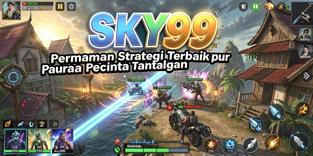 Screenshot gameplay menunjukkan aksi strategis seru di SKY99.