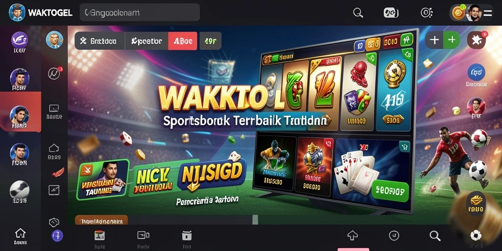 Tampilan antarmuka WAKTOGEL yang menarik dan intuitif untuk taruhan Sportsbook.